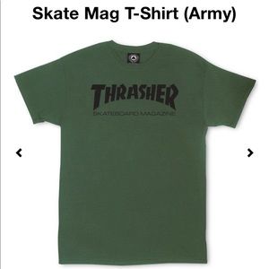 Thrasher Skate Mag T-Shirt (Army)